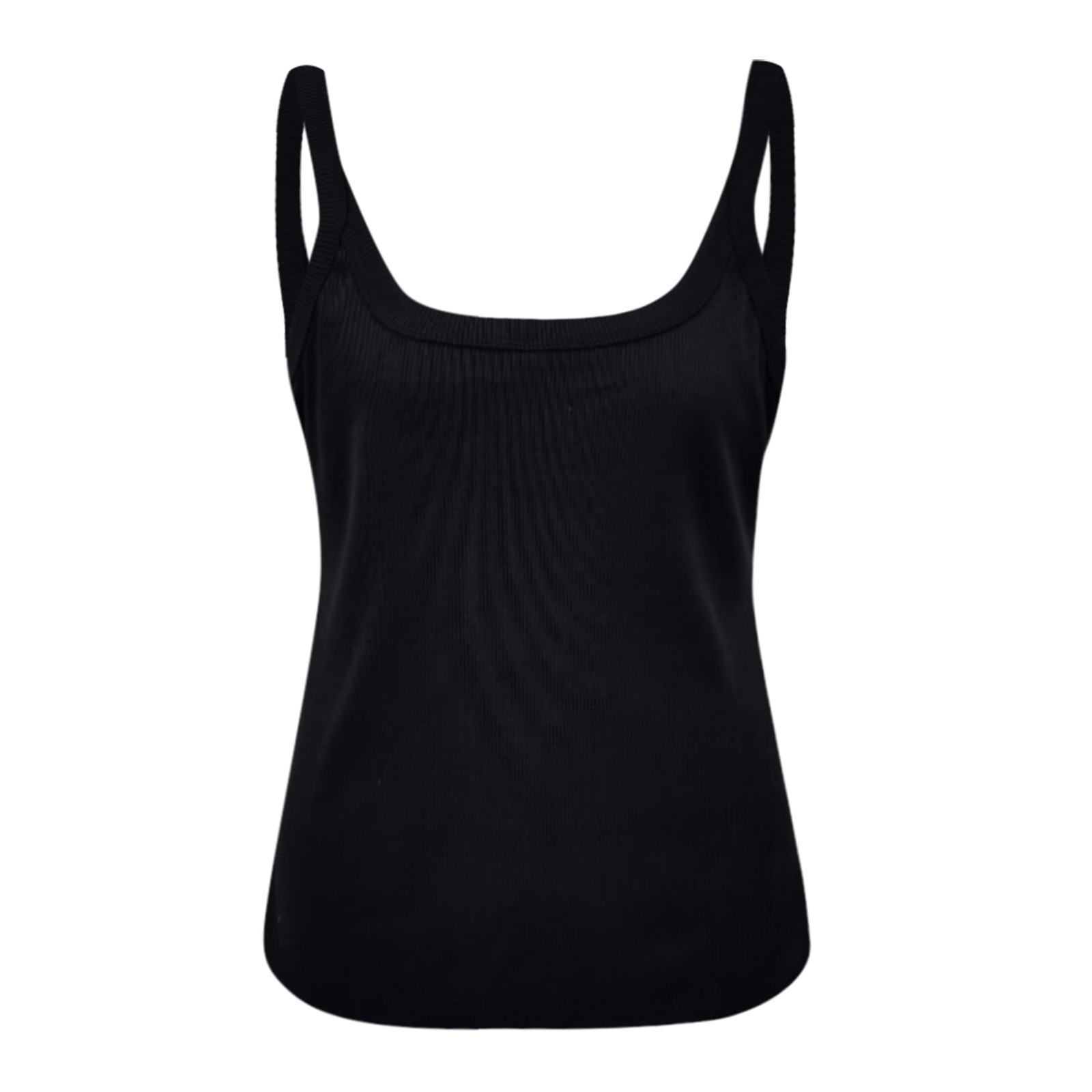 thumbnail image 4 of Top sin mangas con volantes para mujer - Poliéster y spandex, diseño con tirantes y vuelo, tallas grandes, adecuado para uso informal/diario, 4 of 4